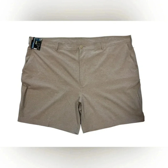 Roundtree & Yorke NWT Performance Big Man Shorts  Tan Size 50B - Picture 3 of 8